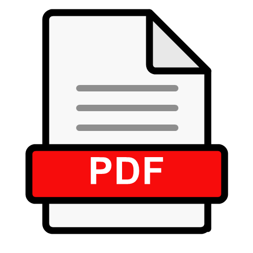 Ícone de arquivo PDF para exportação de relatórios